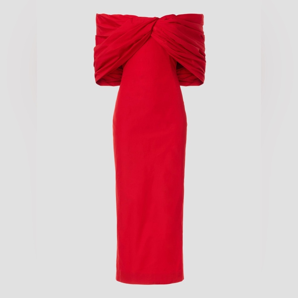 Rosie Assoulin Old Hollywood Cocktail Midi Dress